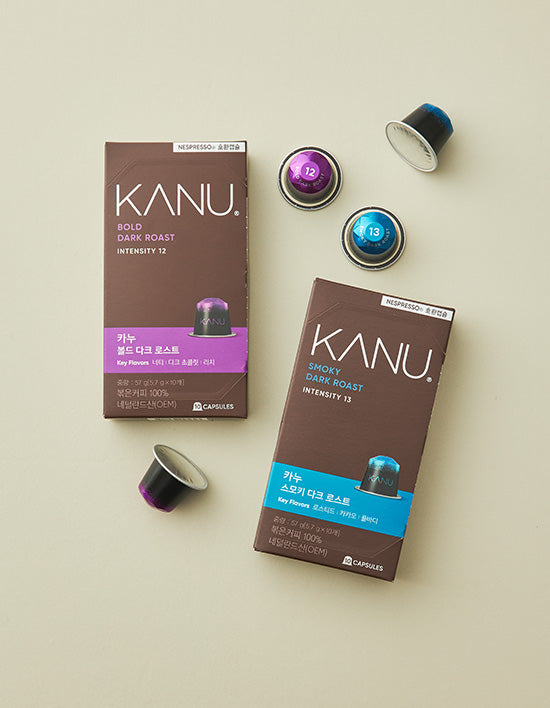 Canoe] 2 types of dark capsule coffee (Nespresso compatible