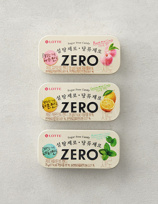 Lotte] Zero Xylitol Mint Candy (3 types) (Choose 1) – Kurly USA