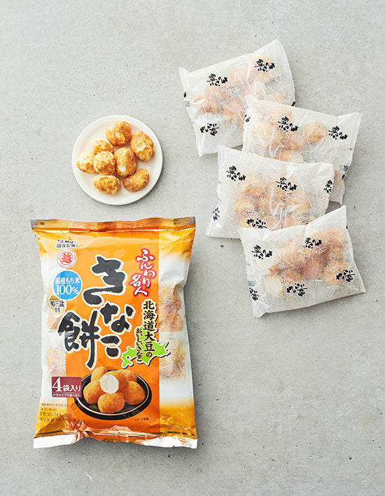 Hunwari Meijin] Kinako Mochi Snacks 75g (18.7g*4 packs) – Kurly USA