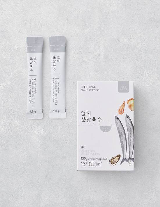 [예찬원] 오리지널 멸치 분말육수 135g/30포 - Kurly USA