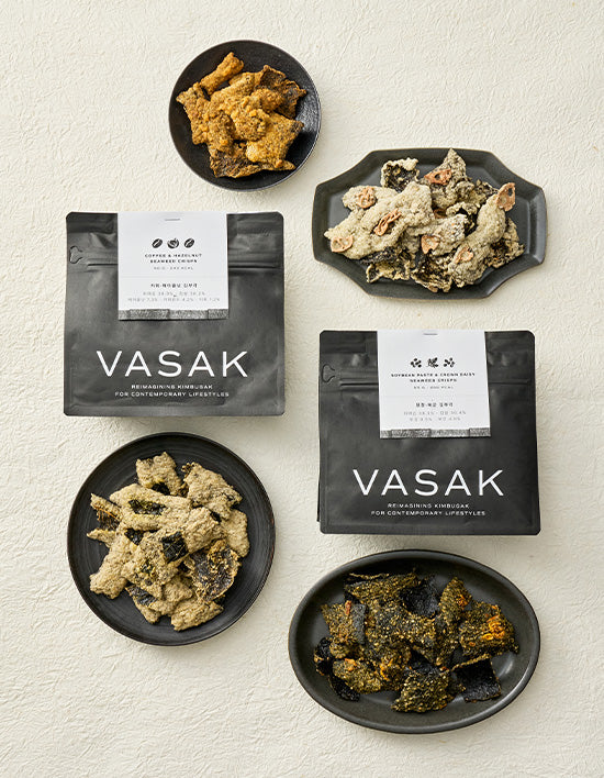 VASAK Gim-Bugak Zipper Bag, 6 Types (김부각) | 김부각 지퍼백 6종 (택1)