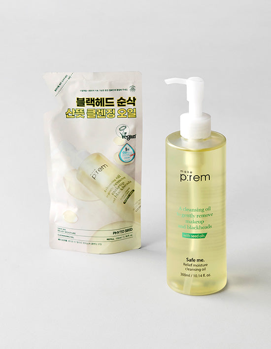 [메이크프렘] 세이프 미 릴리프 모이스처 클렌징 오일 300ml+100ml - Kurly USA