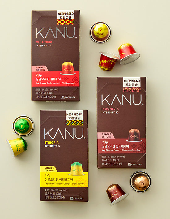 [카누] 캡슐 커피 싱글오리진 3종 (네스프레소 호환) (택1) - Kurly USA
