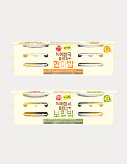 Ottogi Fiber-Plus Rice, 6 ct (식이섬유밥) | 오뚜기밥 식이섬유플러스 130g*6개입 2종 (택1)