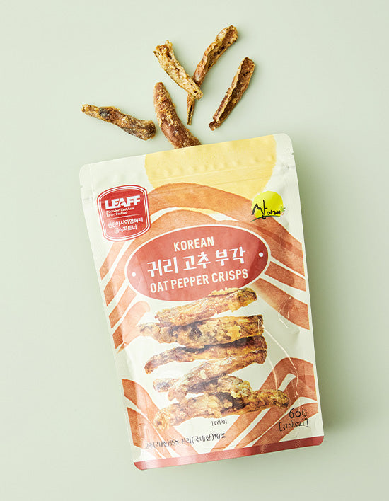[산아래] 국산 귀리 고추 부각 60g - Kurly USA