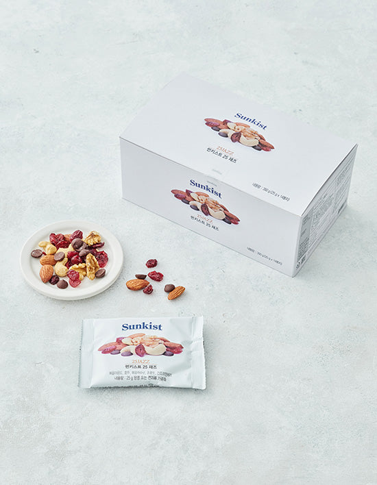 [썬키스트] 25 재즈 매일견과 350g (25gX14봉) - Kurly USA