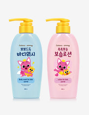 Pinkfong Baby Wash / Lotion, 2 Types, 380ml (워시) | 핑크퐁 뽀뽀드득 바디워시/보습로션 380ML 2종 (택1)