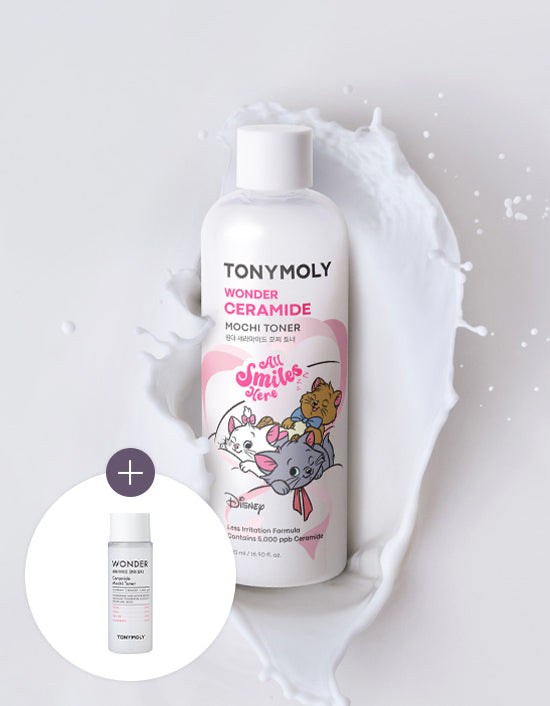 [토니모리] 원더 세라마이드 모찌 토너 500ml (디즈니 마리콜라보) - Kurly USA