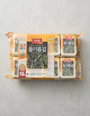 Yangban Perilla Oil Table Gim, 16 ct (들기름 식탁김) | 양반 들기름 식탁김 4g X 16봉