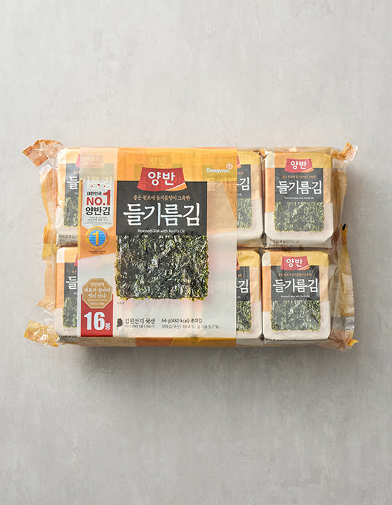 [Dongwon] Yangban Perilla Oil Roasted Seaweed 4g x 16 packs
