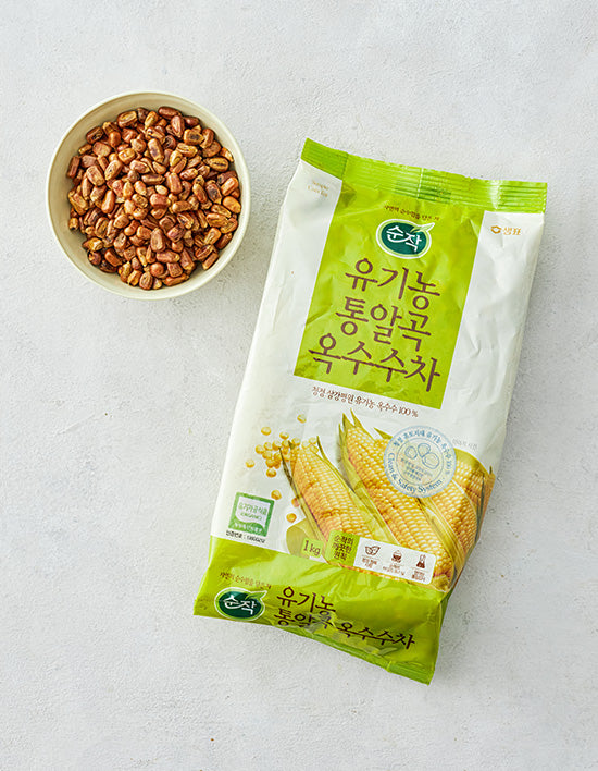 [샘표] 순작 유기농 통알곡 옥수수차 1kg - Kurly USA