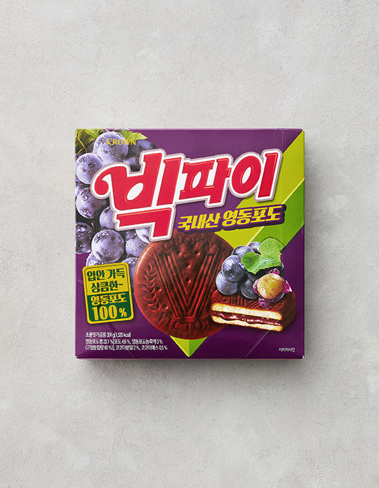 [크라운] 빅파이 국내산 영동포도 324g - Kurly USA