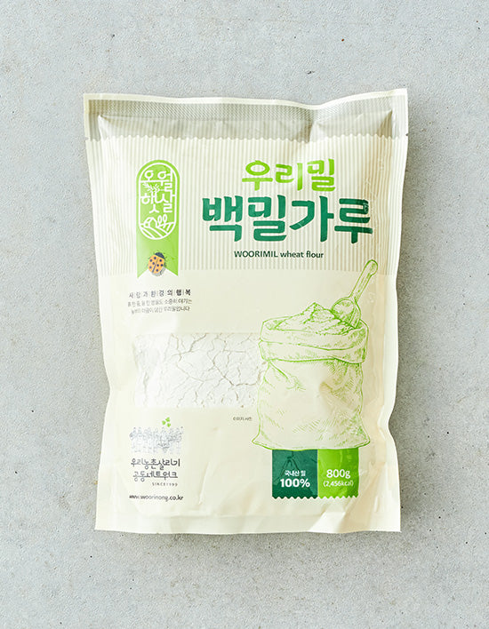 [우리농] 30주년 우리밀 백 밀가루 800g - Kurly USA