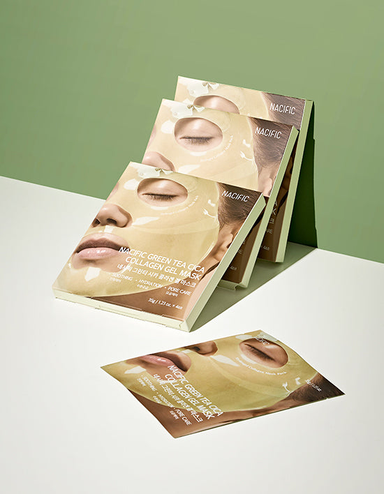 [네시픽] 그린티 시카 콜라겐 겔 마스크 4매