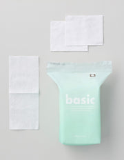 Pure Cotton Disposable Sponge Rounds, 100 ct (해면 솜) | 순면 일회용 해면 솜 basic 100매입