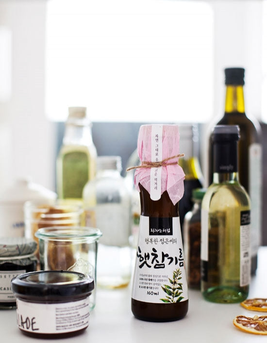 [지리산처럼] 행복한 정은씨의 햇참기름 160mL - Kurly USA
