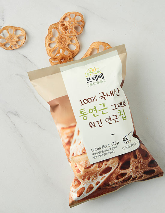 통연근 그대로 튀긴 연근칩 30g - Kurly USA