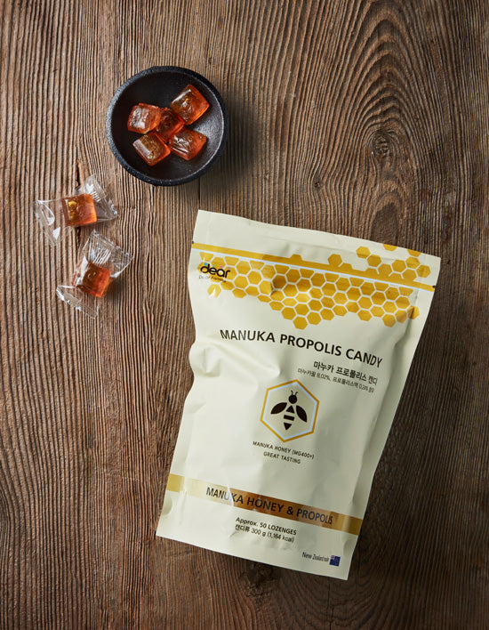 [디어패밀리] 마누카꿀 프로폴리스 캔디 300g - Kurly USA