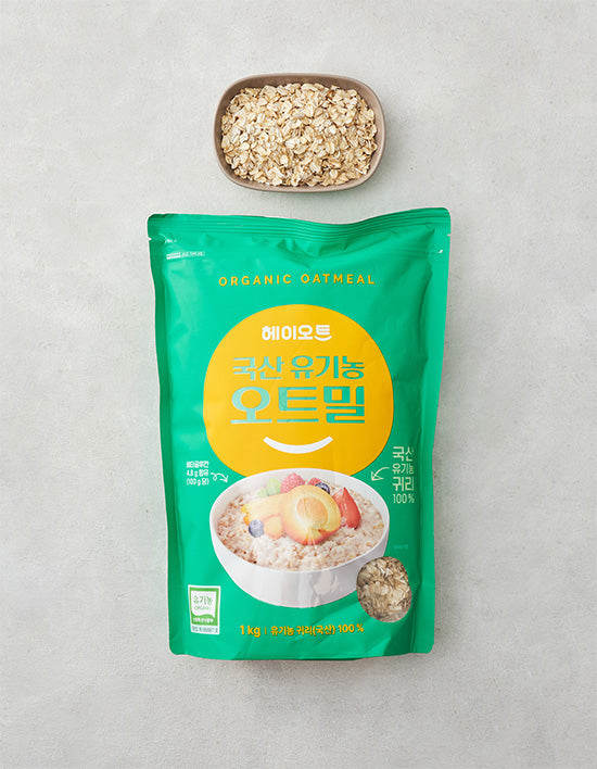 [헤이오트] 국산 유기농 오트밀 1kg - Kurly USA