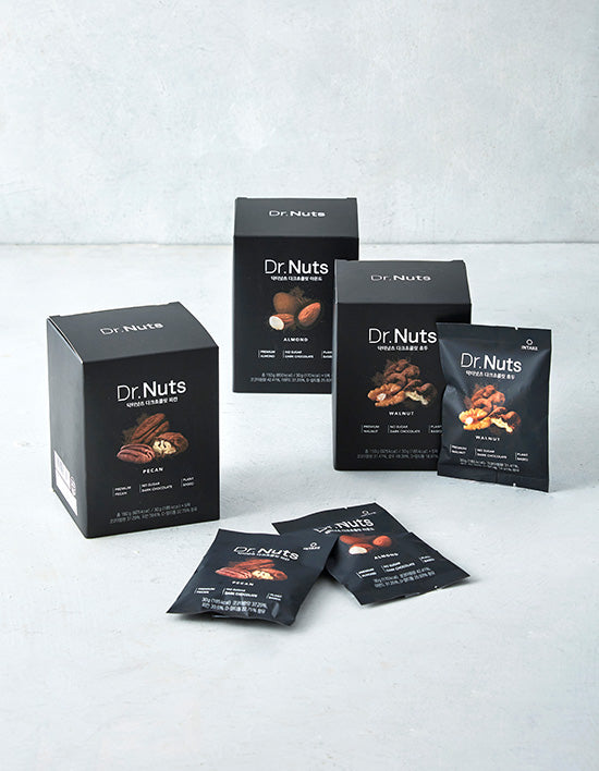 [닥터넛츠] 저당 다크초콜릿 견과 3종 - Kurly USA