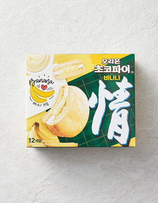 [오리온] 초코파이 바나나맛 12입 - Kurly USA