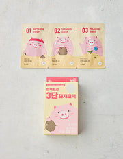 Mi Factory 3-Step Pig Nose Pore Strips, 10 ct (코팩) | 3단 돼지코팩 10매입