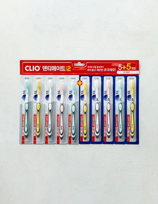 Dentimate S2 Ultra-Fine Toothbrush, 10 ct (칫솔) | 덴티메이트 시즌2 초극세모 칫솔 10입