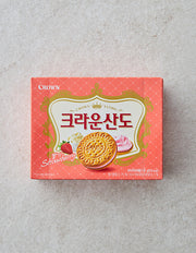 [크라운] 딸기산도 161g - Kurly USA