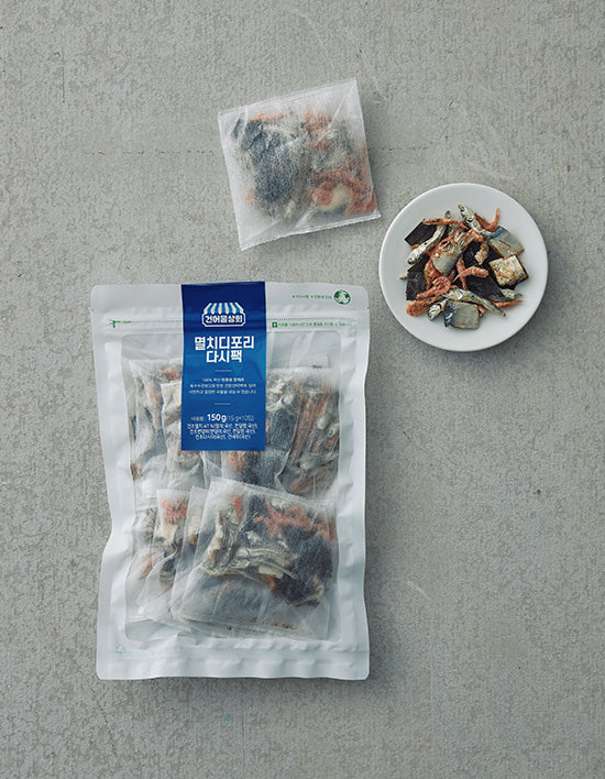 [건어물상회] 멸치디포리 다시팩 150g (10입) - Kurly USA