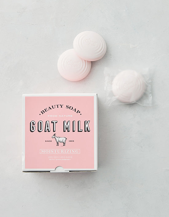 [샤워메이트] 산양유 비누 딸기 90g x 12개입 - Kurly USA