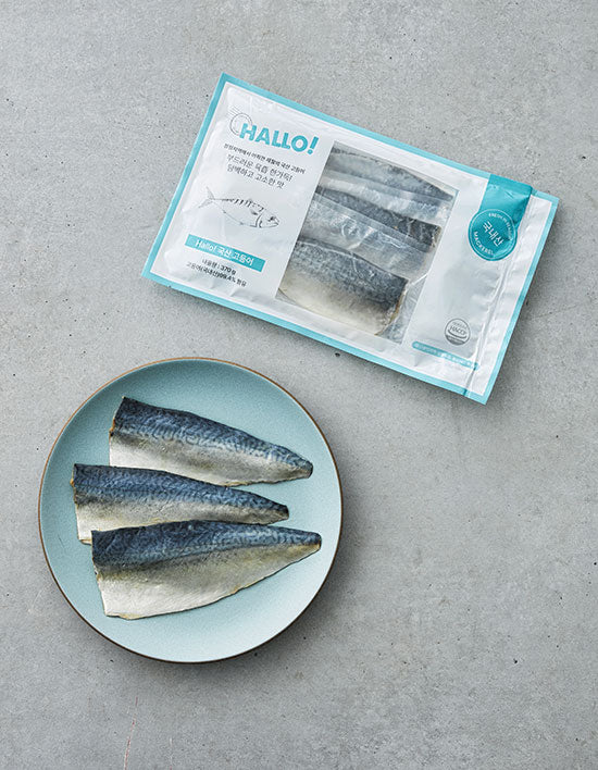 Hallo! 국산 고등어 120~140g X 3입 (냉동) - Kurly USA