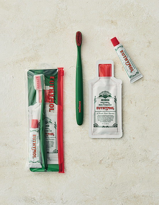 [유시몰] 휴대용 세트 (칫솔+치약+가글) - Kurly USA