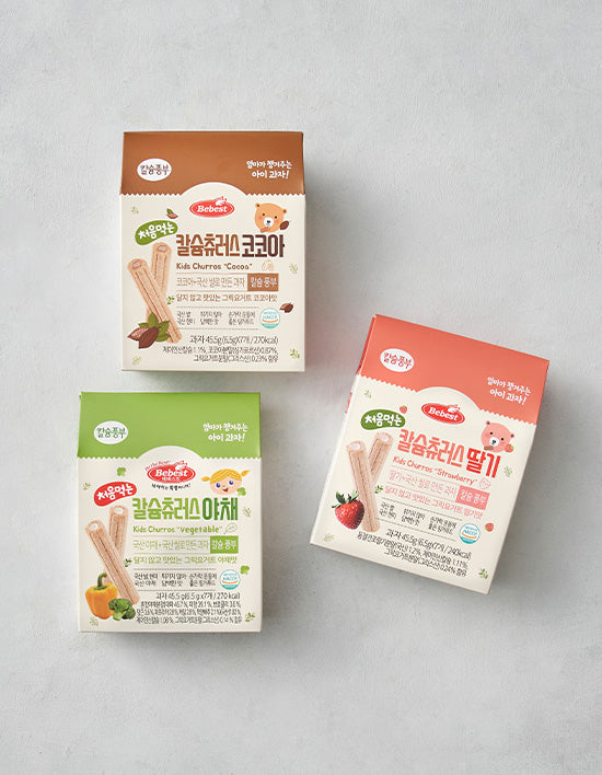 [베베스트] 처음먹는 칼슘츄러스 3종 - Kurly USA