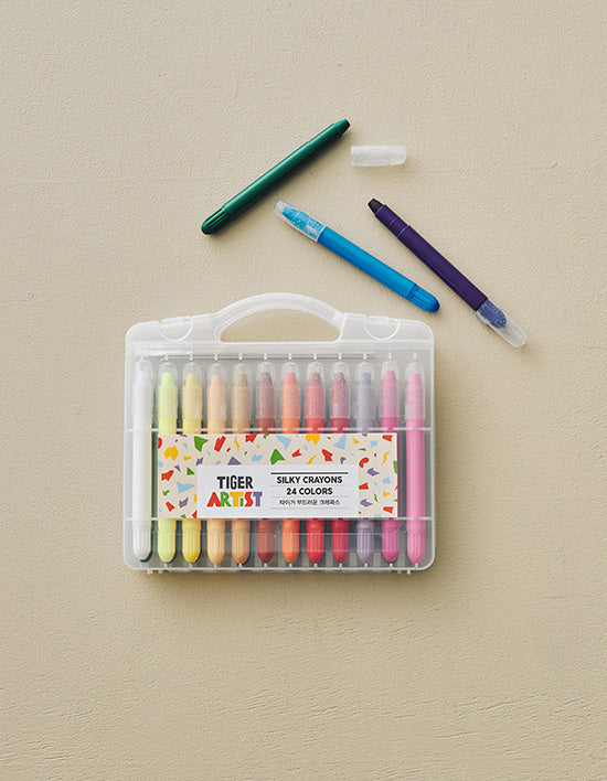[마이리틀타이거] 부드러운 크레파스 24색 (리뉴얼) - Kurly USA