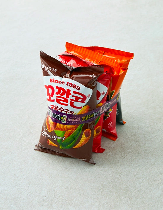 [롯데] 꼬깔치토 스낵(소) 4개입 - Kurly USA