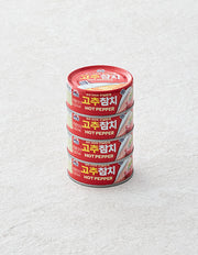 [Sajo] Hot Pepper Tuna 85g*4 cans (easy-open lid)