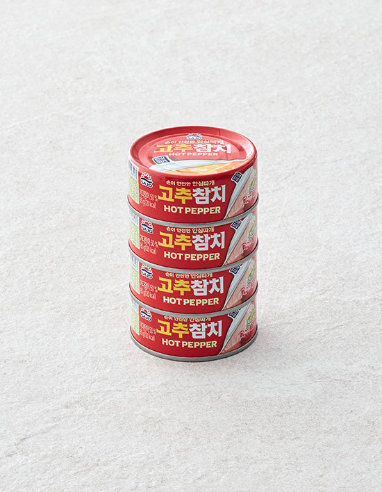[Sajo] Hot Pepper Tuna 85g*4 cans (easy-open lid)