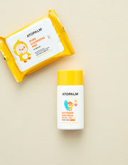 [아토팜] 야외놀이 워터프루프 선밀크 55g+클렌징패드 기획세트 (SPF50+ PA+++) - Kurly USA