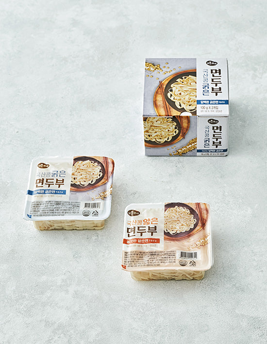 [맑은물에] 국산콩 담백 면두부 2종 - Kurly USA