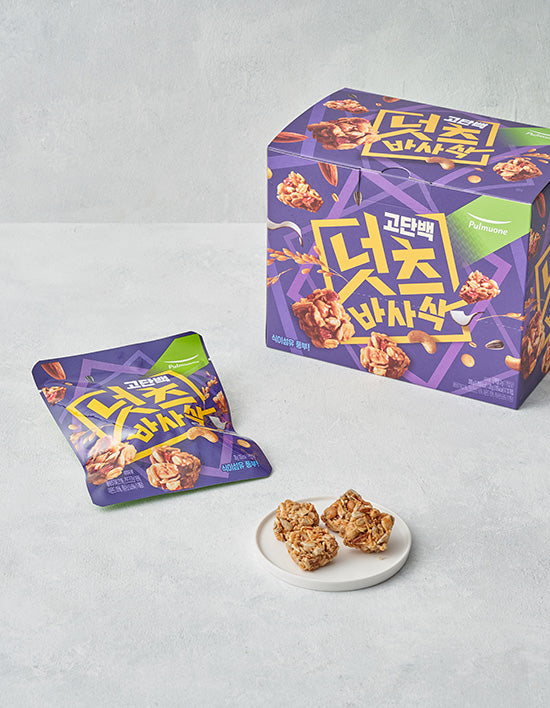 [풀무원] 고단백 넛츠 바사삭 200g (20gX10봉) - Kurly USA