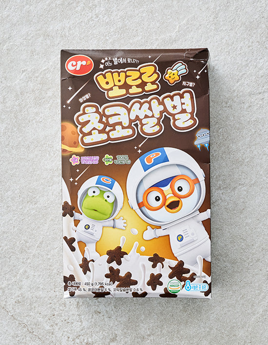 [씨알로] 뽀로로 초코쌀별 쌀 시리얼 450g - Kurly USA