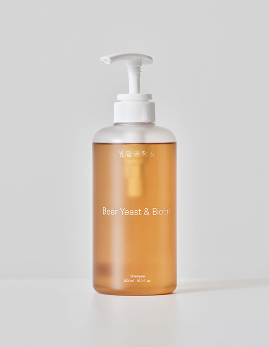 [생활공작소] 맥주효모 비오틴 샴푸 500ML 1개