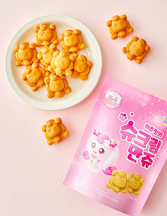 [캐치! 티니핑] 하츄핑의 슈크림 만쥬 150g (띠부씰 50종 중 1종 랜덤) - Kurly USA