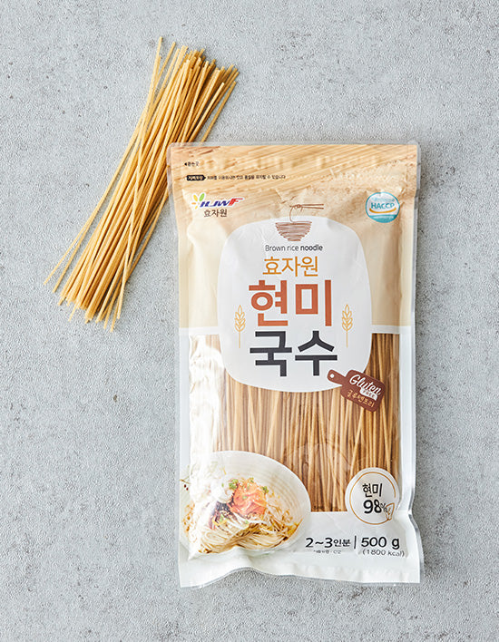 [Hyojawon] Brown Rice Noodles 500g