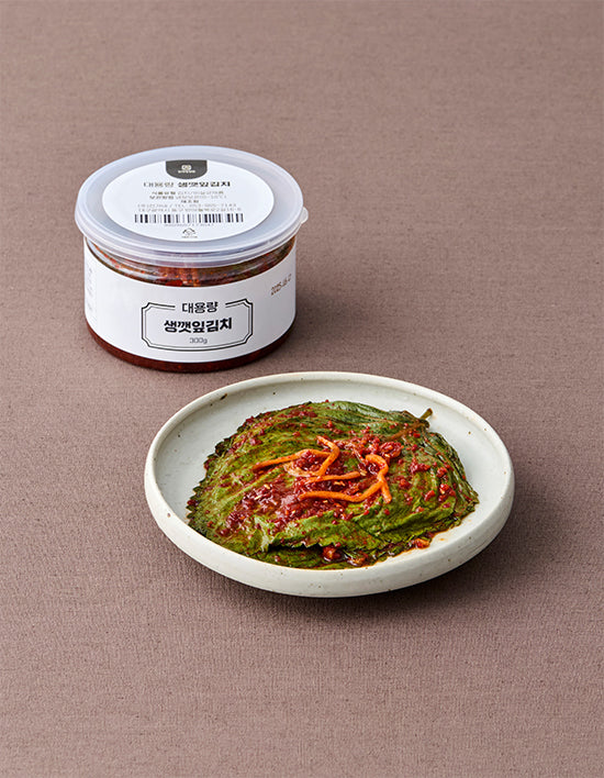 [진가네반찬] 생깻잎김치 300g (대용량) - Kurly USA