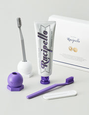 [루치펠로] 트로피칼오션 욕실팩 3종세트  (트로피칼오션치약 180g+칫솔 2ea+칫솔꽂이+스퀴저) - Kurly USA