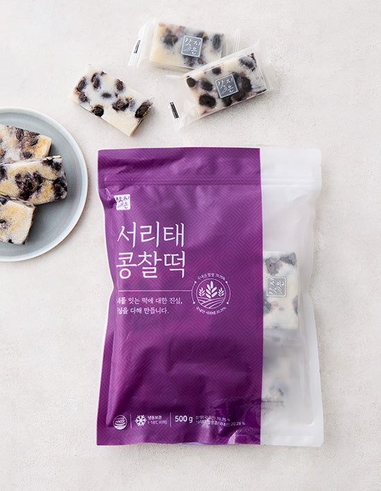 [갓지은] 국내산 서리태 콩찰떡 500g - Kurly USA