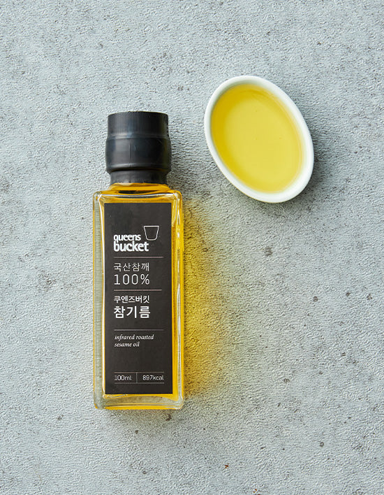 [쿠엔즈버킷] 국산 참기름 100mL - Kurly USA