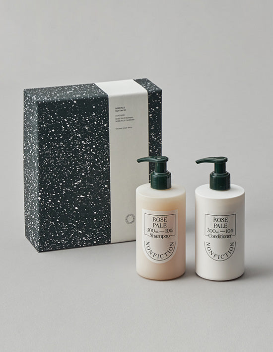 [논픽션] 헤어케어 세트(로즈페일 샴푸 300ml + 컨디셔너 300ml) - Kurly USA