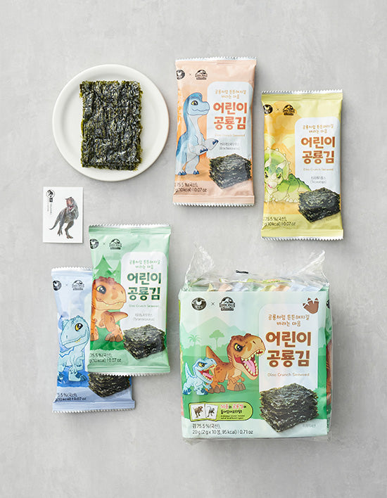 [만전김] 어린이 공룡김 2g X 10봉 - Kurly USA